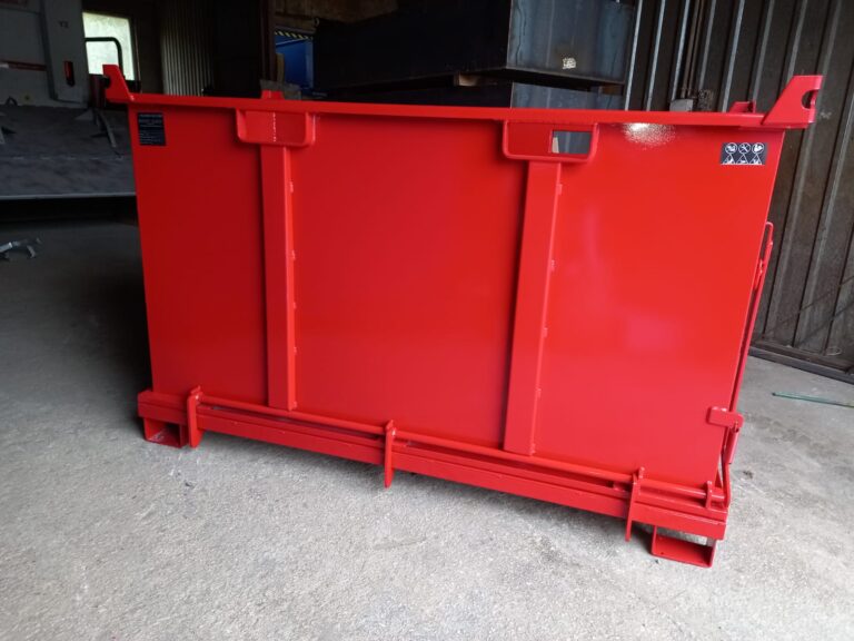 Kontener z otwieranym dnem PMDB 1500 front