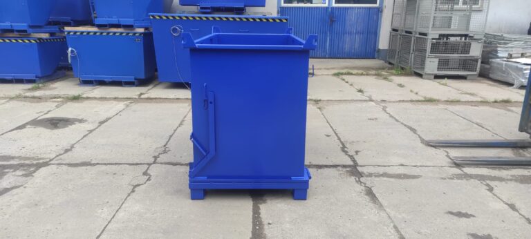 Kontener z otwieranym dnem PMDB 750 bok