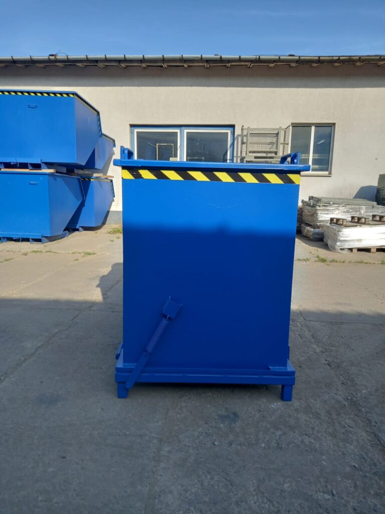 Kontener z otwieranym dnem PMDC 1400 bok