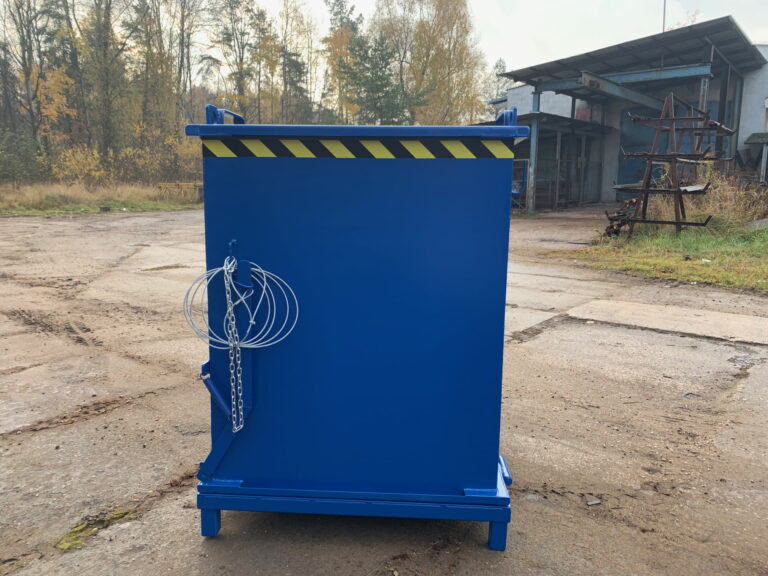 Kontener z otwieranym dnem PMDC 1700 bok